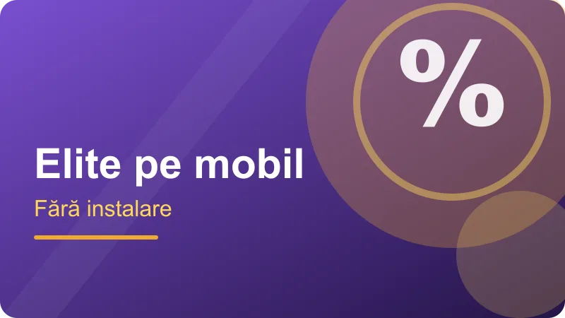 Elite Casino în browserul telefonului – ilustrație pentru secțiunea Elite Casino